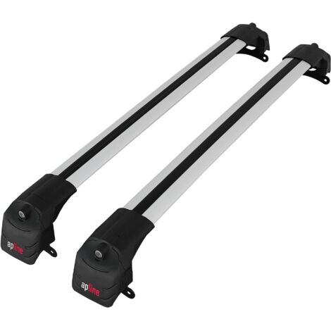 Compatible avec Jeep Compass (MP552) 2017-2025 ACE-2 Modèle Barres de Toit Railing Porte-Bagages de Voiture Aluminium Gris 2 Barres (1/5)