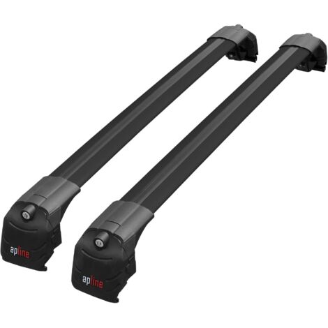 Compatible avec Lexus RX 350 450 (AL20) 2016-2022 ACE-2 Modèle Barres de Toit Railing Porte-Bagages de Voiture Aluminium Noir 2 Barres (1/5)