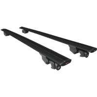 Compatible avec Dacia Lodgy (J92) 2012-2022 HOOK Modèle Barres de Toit Railing Porte-Bagages de Voiture Aluminium Noir 2 Barres