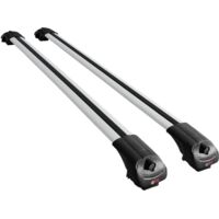 Compatible avec Kia Sportage (NB) 1995-2002 ACE-1 Modèle Barres de Toit Railing Porte-Bagages de Voiture Aluminium Gris 2 Barres