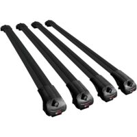Compatible avec Citroen Berlingo 2 (B9) 2008-2018 ACE-1 Modèle Barres de Toit Railing Porte-Bagages de Voiture Aluminium Noir 4 Barres