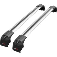 Compatible avec Peugeot 3008 II (P84) Pre-Facelift 2017-2020 ACE-2 Modèle Barres de Toit Railing Porte-Bagages de Voiture Aluminium Gris 2 Barres