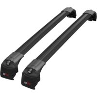Compatible avec Hyundai Bayon (BC3) 2021-2026 ACE-2 Modèle Barres de Toit Railing Porte-Bagages de Voiture Aluminium Noir 2 Barres