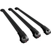 Compatible avec Kia Sportage (NB) 1995-2002 ACE-1 Modèle Barres de Toit Railing Porte-Bagages de Voiture Aluminium Noir 3 Barres