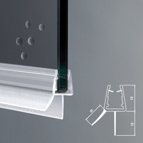 Guarnizione Box Doccia con Gocciolatoio  Vetro 6mm 8mm EC-204 (100 cm)