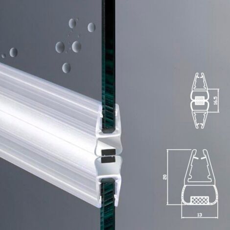 Guarnizione Magnetica Box Doccia Profilo Vetro 4mm 5mm EC-414 KIT 2 PEZZI