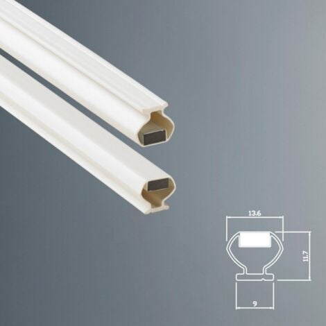 Guarnizione Magnetica Box Doccia in Gomma EC-MAG-9-DC  KIT 2 PEZZI Bianco