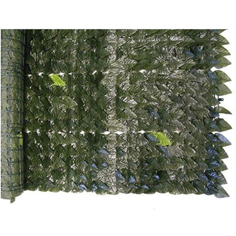 SIEPE ARTIFICIALE 'FOGLIE DI LAURO' mt 1 x 20 (1/2)