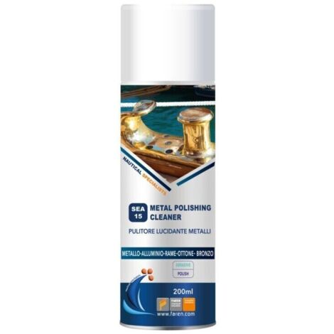 POLISH Lucidante Nautico Acciaio Ottone Bronzo Faren Battagliole Bitte da 200 ml (1/2)