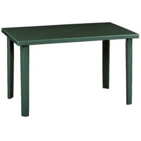Marshall tavolo in polipropilene con finitura lucida verde da esterno 120x70x72 cm