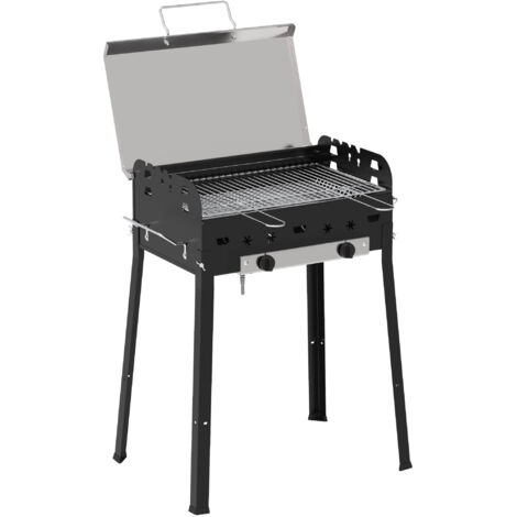 BARBECUE GAS ROCCIA ECO FERRABOLI FUOCHI 2 CM 70X48 H.CM 84 (1/3)