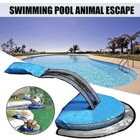 sauvetage des animaux rampe d'évacuation pour piscine rampe flottante sauvetage grenouille log pad pool animal protector (1/5)