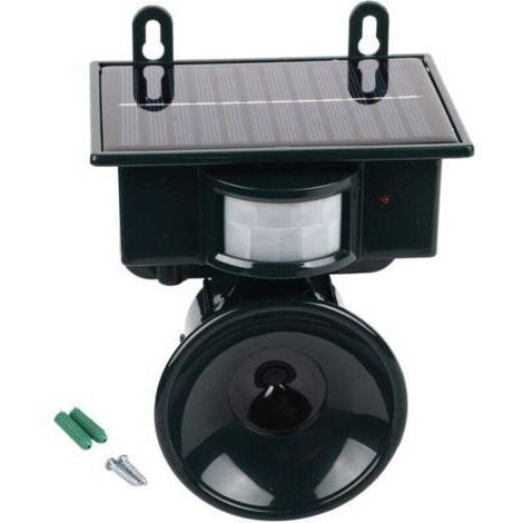 Répulsif à oiseaux à ultrasons – Technologie ultrasonique pour éloigner les oiseaux – Portée 500 pieds – Alimentation solaire (1/5)
