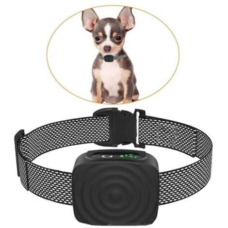 FLITI Antibellhalsband für kleine und mittelgroße Hunde (2,3–6,8 kg), stromlos, wiederaufladbar, mit einstellbarer Empfindlichkeit und Widerstand.