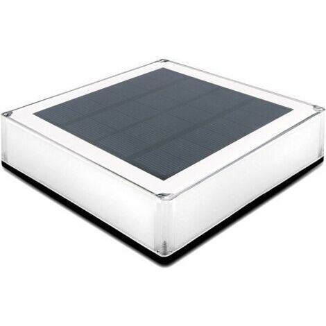 Solar-Pfostenkappen, 12 x 12 cm, 1 Stück, wasserdicht, für Holzzaunpfosten, Gartenbeleuchtung für Terrassen, Patios und Treppen