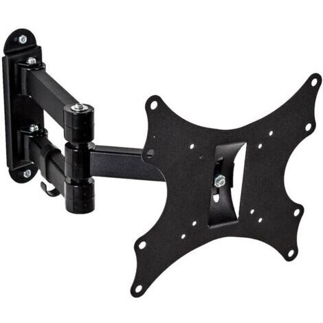 Schwenk- und neigbare TV-Wandhalterung für Fernseher von 17 bis 37 Zoll – Maximale Traglast 50 kg – VESA-kompatibel 75/100/200 – Robuster Stahl (1/5)