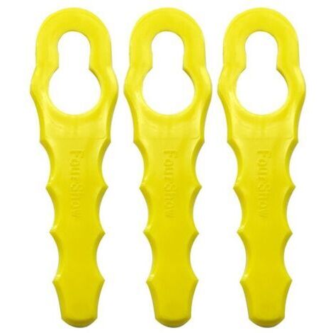 INHHUB 100er-Pack Ersatzklingen, kompatibel mit Ryobi Rasentrimmern, doppelt gezahnte Klingenköpfe RAC155, RAC157, RAC158-INHHUB (1/5)