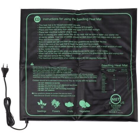 Tapis Chauffant pour Semis, pour Plantes D'intérieur, Semis, Culture Hydroponique, Germination (1/5)