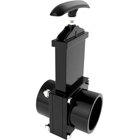 Ablassventil für Wohnmobile und Wohnwagen, nachhaltiger Durchfluss, 50 mm, Ablassventil für Transporter, Abwasserschlauch (schwarz)