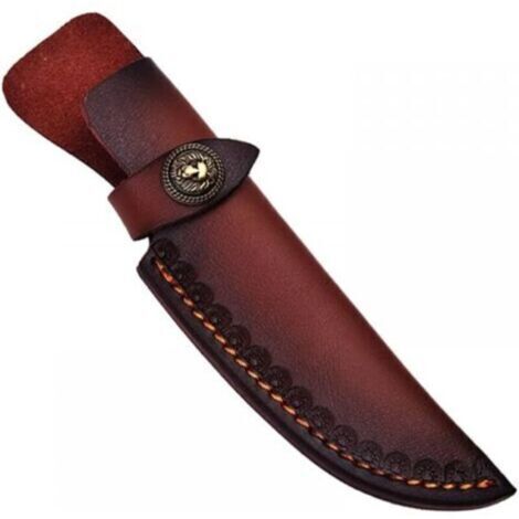 Messerscheide aus PU-Leder, 21 x 4,5 cm – Vintage-Etui mit Gürtelschlaufe – Schutz für feststehende Messer und Jagdmesser (1/4)