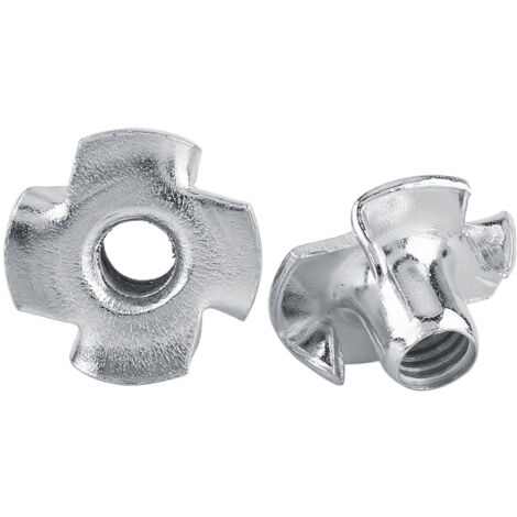Eosnow Metall-Stahl-T-Mutter, vierzackige T-Muttern, Holzbearbeitungswerkzeuge, Teil (M4 x 50 Stück) (1/4)