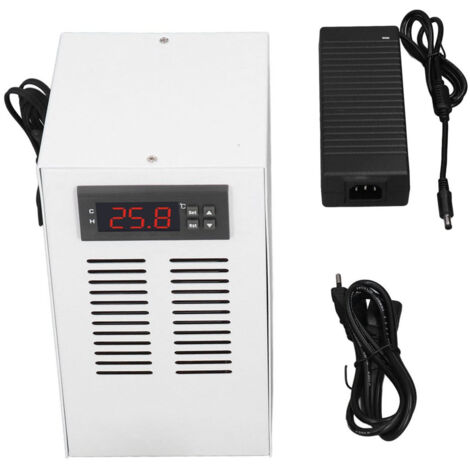 Eosnow Aquarium Chiller Wasserkühlsystem Tankkühler 2 in 1 72W 20 l 3L/min 30-35 dbs niedriges Geräusch