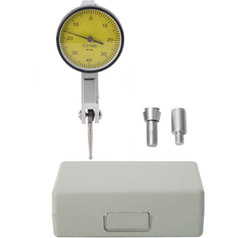 Eosnow Rails Dial Gauge, 0-0,8 mm Testanzeige, zum Messen von Tools Industrial Hardware Zubehör