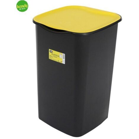 Pattumiera Belli e Forti riciclo giallo/nero 53 x 37 x 36 cm (1/4)