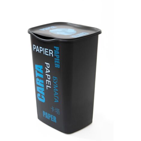 Pattumiera Bidone per Raccolta Differenziata Recycling Carta 50 litri
