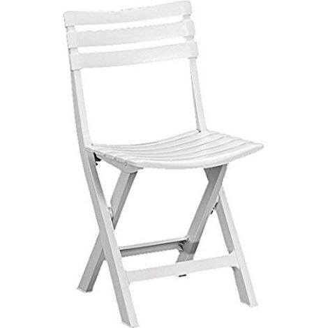 SEDIA PIEGHEVOLE IN PLASTICA PLP BIANCO BIRKI  DI IPAE PROGARDEN (1/10)