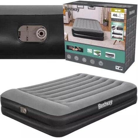 Materassino da Campeggio Airbed Floccato Matrimoniale con Pompa 203 x 152 x 46 cm Bestway (1/5)