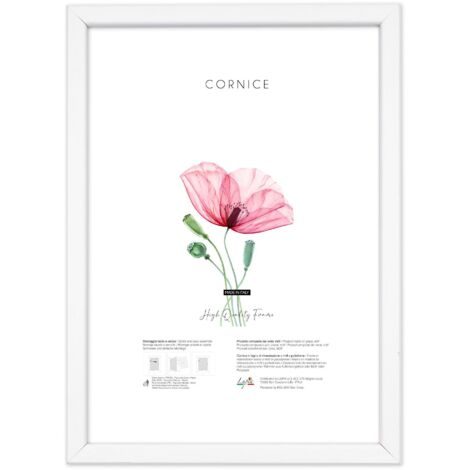 Cornice da Parete Optical Bianco 50 x 70 cm Lupia