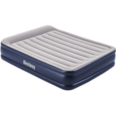 Materassino Airbed Matrimoniale Floccato con Pompa Tritech 203 x 152 x 46 cm (1/10)