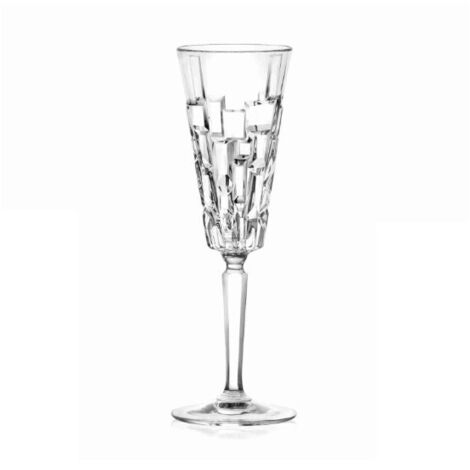 Set 6 Calice da Tavola Flute in Vetro Etna Rcr Cristalleria (1/4)