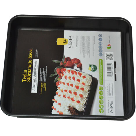 Teglia Antiaderente Forno Pizza Alta Sfornatutto 29 x 25 x 4,2 cm Vespa (1/3)