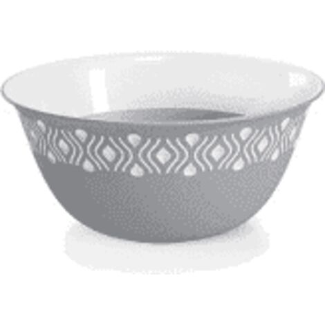 Ciotola Insalatiera in Plastica Tosca Bianco Grigio 29 cm Stefanplast (1/2)