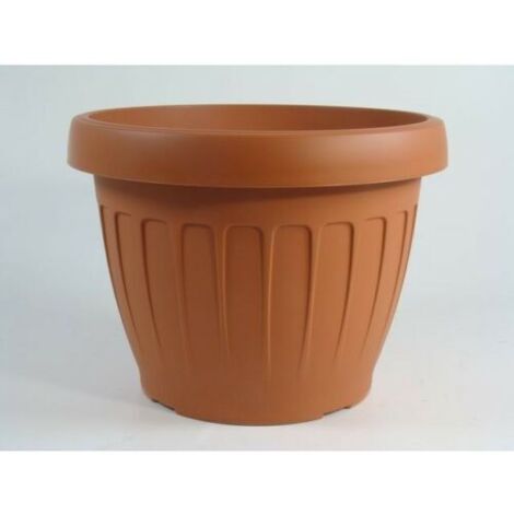 Vaso da giardino esterni colore terra marrone 45 cm bama (1/6)