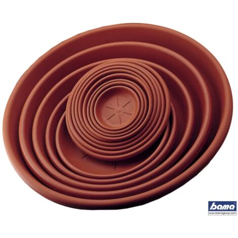 Sottovaso per piante rotondo Marrone Bama Ø 50 cm
