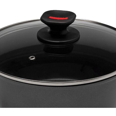 Casseruola Antiaderente ad Induzione con Coperchio in Vetro Evolution 20 cm (1/3)