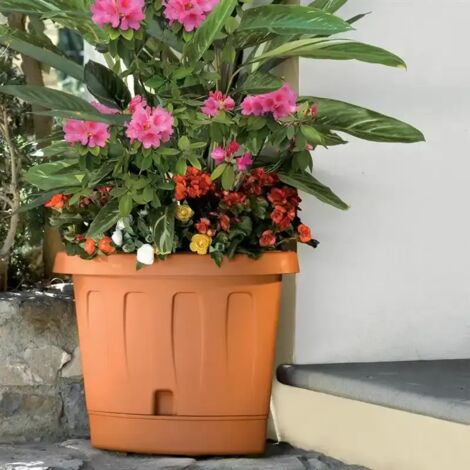 Vaso ad Angolo per Piante e Fiori victoria colore terracotta 54 x 40 x 45 cm (1/10)