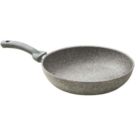 Padella Antiaderente Effetto Pietra Cuore di Pietra 30 cm Accademia Mugnano (1/5)
