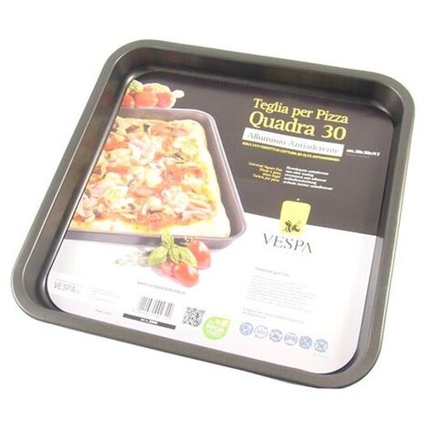 Teglia Antiaderente pizza forno quadra 30 x 30 x 3 cm vespa (1/3)