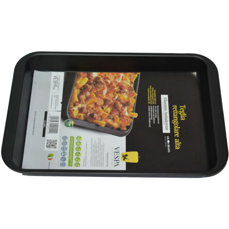 Teglia Sfornatutto Pizza Lasagnera in Alluminio Alta 43 x 30 x 5 cm (1/3)