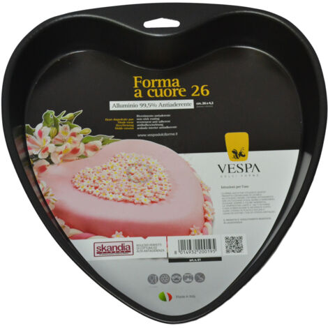 Forma Stampo Forno Antiaderente Cuore Dolci 26 x 4,2 cm Vespa (1/3)