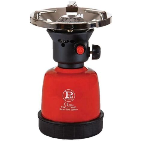 Fornello a Gas con Cartuccia da Viaggio Campeggio Piezo Elettrico Cook (1/2)