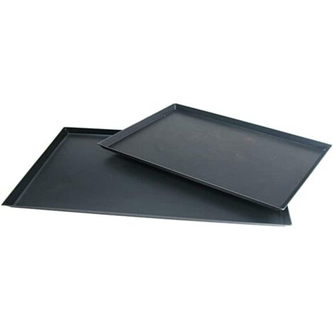 Teglia Rettangolare per Pinsa in Lamiera Ferro Blu 60 x 40 x 3 cm