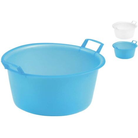 Bacinella grande tonda blu in politilene lavanderia 45 cm (1/2)