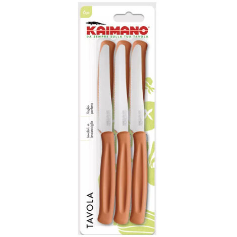 Set 6 Coltelli da Tavola Dinamik Lama Seghettata Ruggine Fiskars Kaimano (1/2)