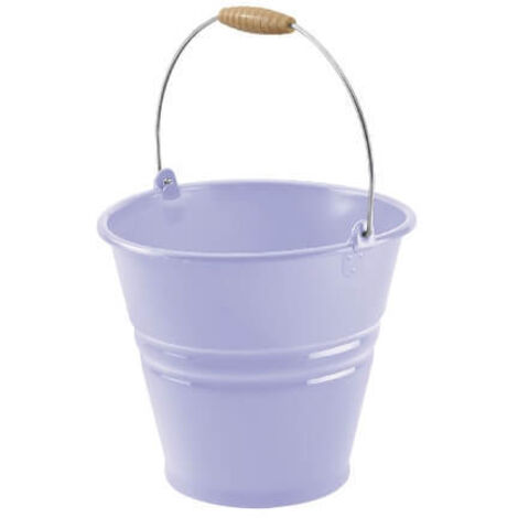 Secchio acqua in Plastica con manico nostalgia 10 litri argento tontarelli (1/2)
