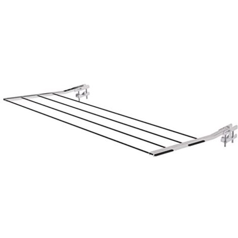 Coppia Staffe Stendino Stendibiancheria da Ringhiera Ribaltabile 70 cm